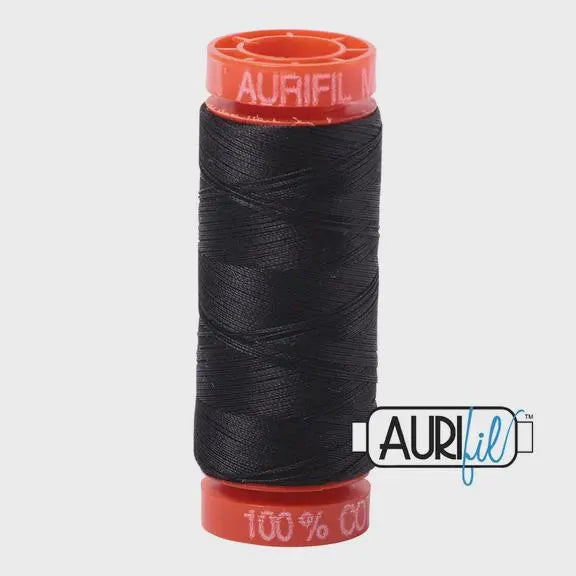 Aurifil 50wt Small Spool 100% Egyptian Cotton (220 Yards/200 Meters)