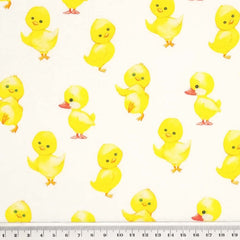 Crafty By Chatham Glyn Easter Chick 100% Premium Cotton 140cm Wide Easter Basket And Easter Friends Crafty Cottons Digital Printed Fabric