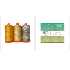 Fil Aurifil 3 grandes bobines de coton 50WT, idéal pour l'artisanat, le matelassage et la broderie