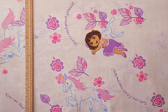 Crafty By Chatham Glyn Dora the Explorer Pink Enchanted Garden 100% Cotton 140cm Wide Crafty Fabric for Sewing, Quilting, Dressmaking