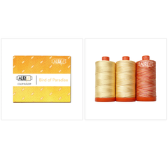 Fil Aurifil 3 grandes bobines de coton 50WT, idéal pour l'artisanat, le matelassage et la broderie