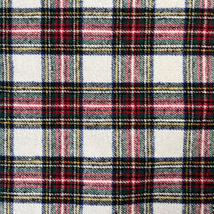 Brushed Tartan-Poly Wool Winter Check Printed Fabric 44’ Wide Approx. 100% Cotton- By Meter, Half Meter, Long Quarter or Fat Quarters