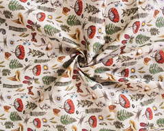 Little Johnny Woodland Forest 100% Cotton 150cm Wide Digitally Printed Fabric for Crafting, Sewing, Patchwork, Dressmaking