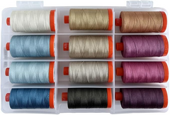 Aurifil Thread Set English Garden by Edyta Sitar 12 Large Spools Cotton 50wt Spools