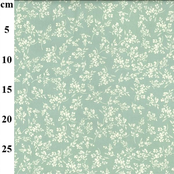 Rose & Hubble 100% Cotton Cotton Poplin Small Floral 110cm Wide Printed Premium Cotton Fabric For Craftin, Sewing, Patchwork, Dressmaking