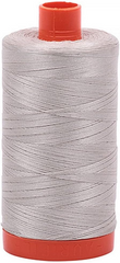 Aurifil Mako Cotton Thread Solid 50WT Cotton Single Spool 1422 yd Ideal for Machine Embroidery, Quilting and Sewing - Moon Dust