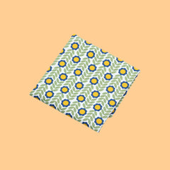 CraftsFabrics 7-teiliges Wildflower Wonders-Stoff im Retro-Stil der 70er, Vintage-Stil, 100 % Baumwolle, 50 x 40 cm breit, Fat Quarter für Quilten, Scrapbooking, Patchwork
