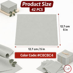 CraftsFabrics Red 100% Cotton 42pcs Plain 5"x 5" Charm Pack
