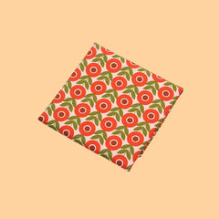 CraftsFabrics 7-teiliges Wildflower Wonders-Stoff im Retro-Stil der 70er, Vintage-Stil, 100 % Baumwolle, 50 x 40 cm breit, Fat Quarter für Quilten, Scrapbooking, Patchwork