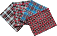 Tartan Christmas Fat Quarters Fabric, Pack of 4