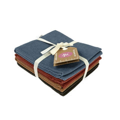The Craft Cotton Co- Velvet Fat Quarters Fabric Bundle 100% Polyester Pack of 4 45cm x 55cm Ideal for Sewing, Patchwork, Crafting DIY Fabric