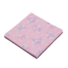 CraftsFabrics Crimson Garden 40Pcs 100% Cotton Charm Pack