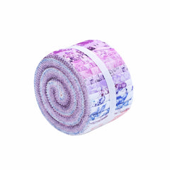 CraftsFabrics 2,5'' x 44'' 20 bandes de Jelly Rolls prédécoupées de la série Floral 100 % coton Idéal pour le quilting, le scrapbooking, la couture et le patchwork