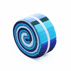 Rouleau de 40 rouleaux de Jelly Rolls prédécoupés 100 % coton CraftsFabrics, 6,35 x 111,8 cm de large, idéal pour le quilting, le scrapbooking, la couture et le patchwork.