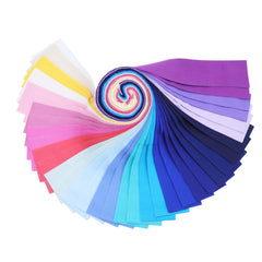 CraftsFabrics Ivory 100% Cotton 40Pcs/Roll Pre-Cut Jelly Rolls Strips 2.5"x 44" Wide Ideal for Quilting, Scrapbooking, Sewing, Patchwork