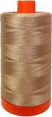 Aurifil Mako Cotton Thread Solid 50WT Cotton Single Spool 1422 yd Ideal for Machine Embroidery, Quilting and Sewing