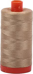 Aurifil Mako Cotton Thread Solid 50WT Cotton Single Spool 1422 yd Ideal for Machine Embroidery, Quilting and Sewing