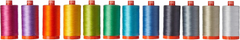 Aurifil Thread 12Pcs 50wt 1300M 100% Cotton Kaffe Fassett & Liza Lucy Collection