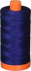 Aurifil Mako Cotton Thread Solid 50WT Cotton Single Spool 1422 yd Ideal for Machine Embroidery, Quilting and Sewing