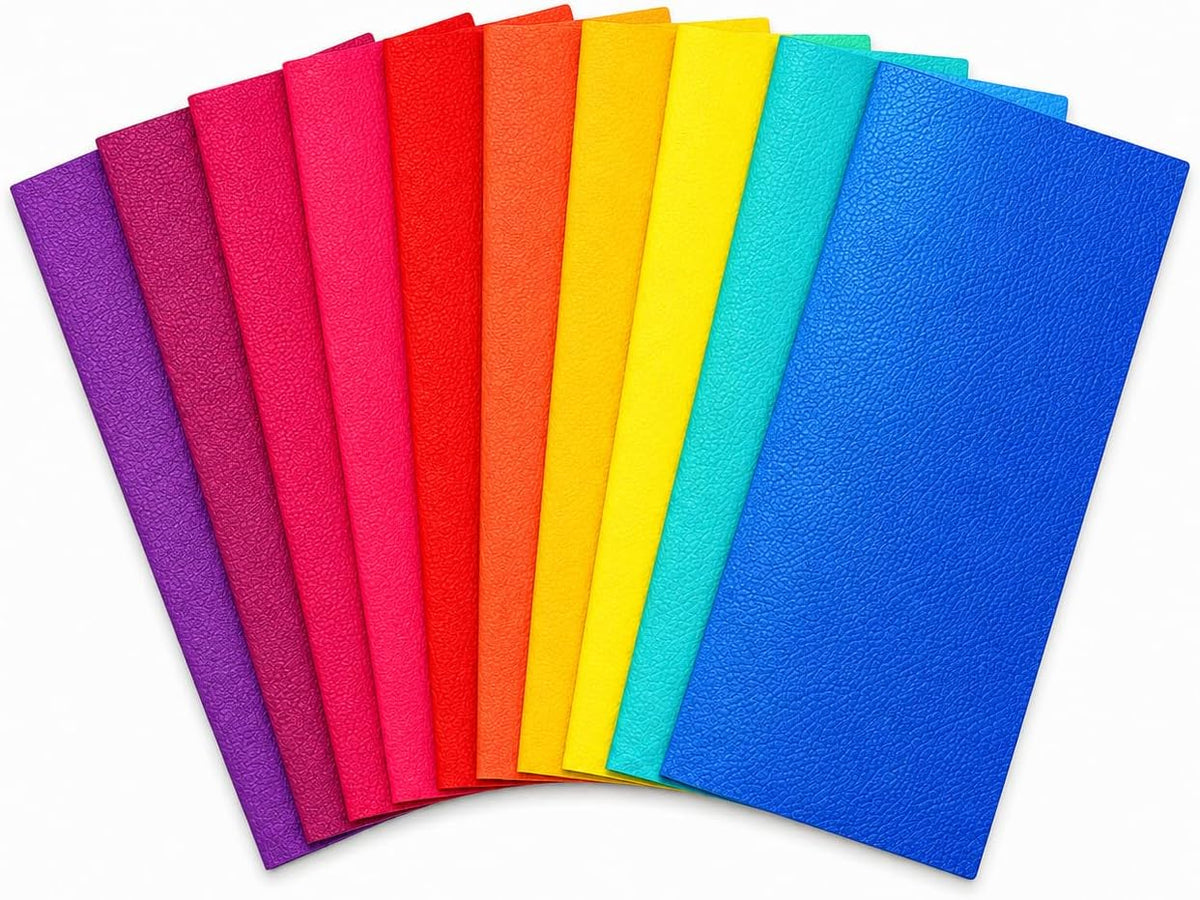 CraftsFabrics Solid Classic Litchi Grain Pebble Lychee Faux Leather Sheet