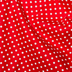 CraftsFabrics 5Pcs Polka Dots 100% Cotton Fat Quarters Bundle