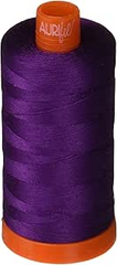 Aurifil Mako Cotton Thread Solid 50WT Cotton Single Spool 1422 yd Ideal for Machine Embroidery, Quilting and Sewing