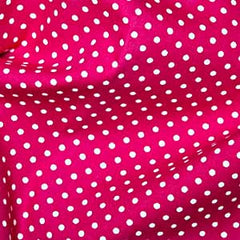CraftsFabrics 5Pcs Polka Dots 100% Cotton Fat Quarters Bundle