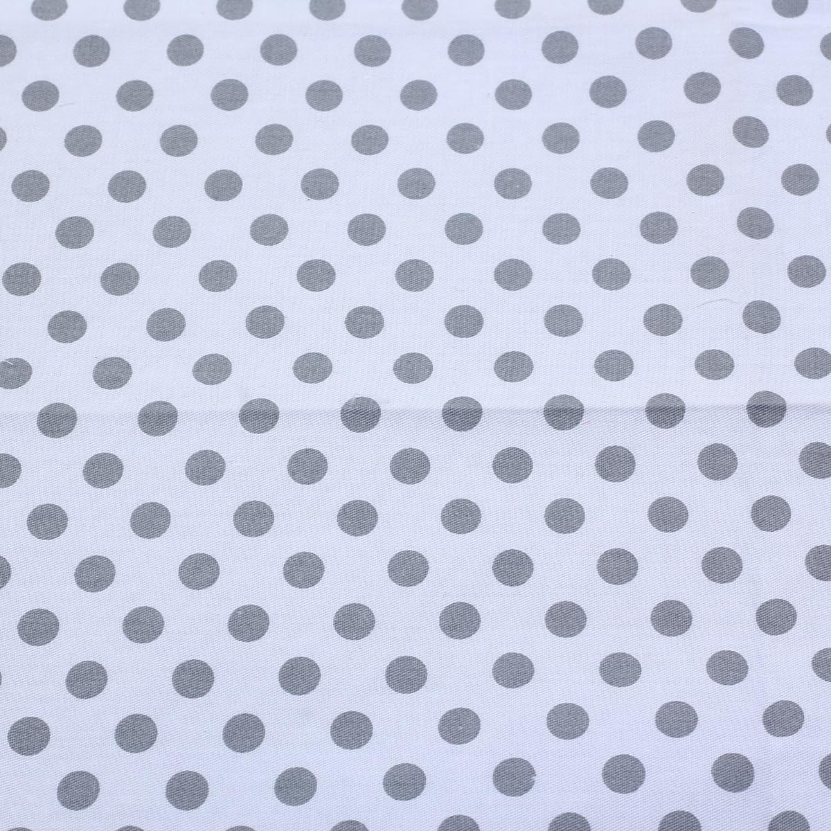 CraftsFabrics Fat Quarter Bundle CraftsFabrics 7pcs Light Grey Printed Cotton Fat Quarters