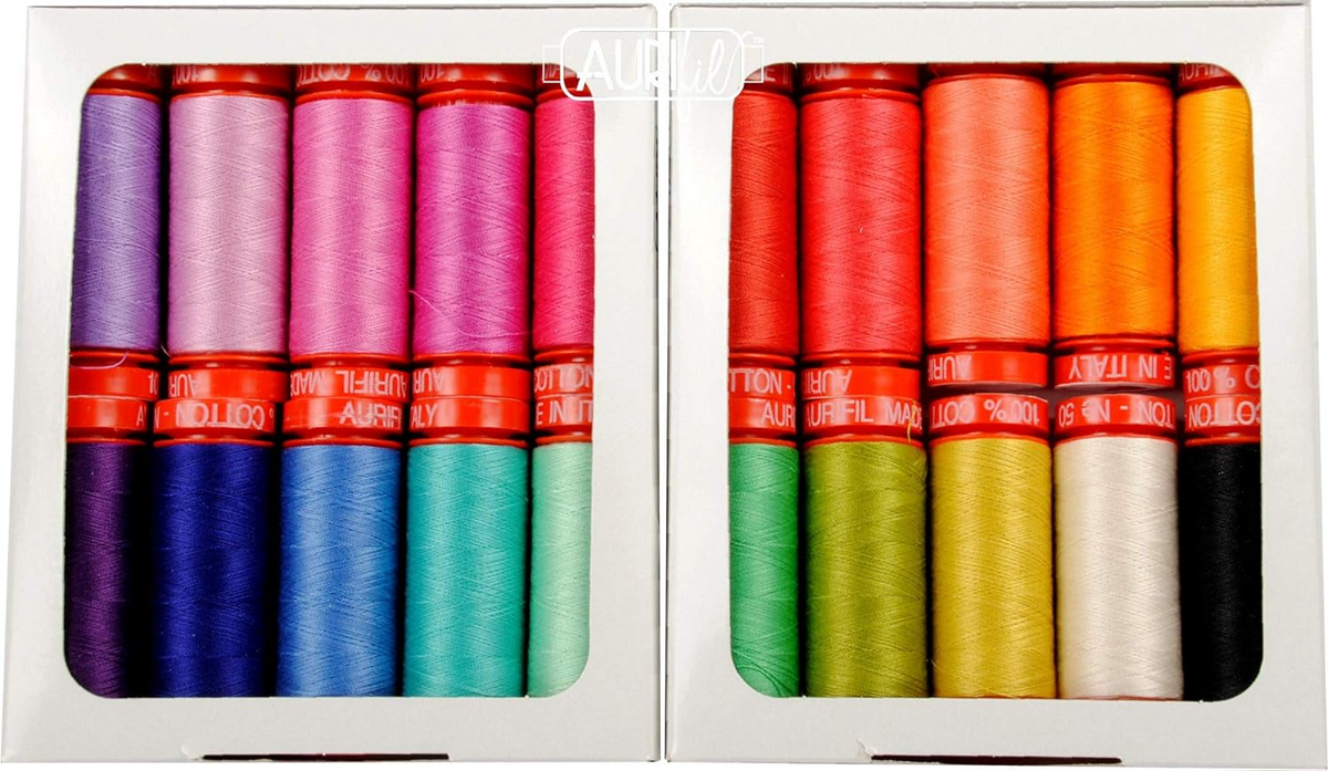 Tula Pink Tula Sunrise Aurifil Thread Kit 20 Small Spools 50 Weight TP50SC20