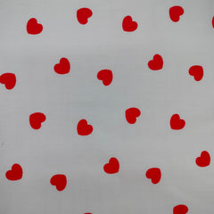 CraftsFabrics 8 Stück/Los 40 cm x 50 cm Rot Weiß Liebe Herzen Gestreift Gingham Valentinstag Fat Quarters Bundle