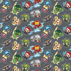 The Craft Cotton Co. 100% Cotton Marvel Fabric Mini Action Heroes Licensed Digital Printed Fabric Ideal for Crafts, Sewing, Patchwork, Quilting