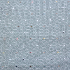 CraftsFabrics Fat Quarter Bundle CraftsFabrics 7pcs Light Grey Printed Cotton Fat Quarters