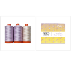 Fil Aurifil 3 grandes bobines de coton 50WT, idéal pour l'artisanat, le matelassage et la broderie