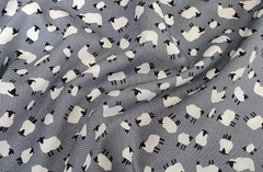 Rose and Hubble 100% Cotton Poplin - Sheep Print, Ideal for crafts, Kid's craft, dressmaking, patchwork