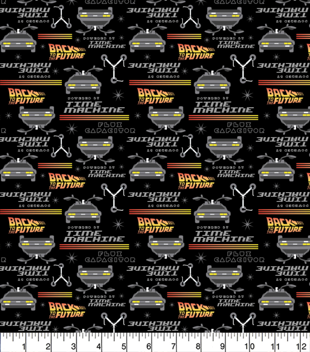 Craft Cotton Co. 100% Cotton Back to The Future – Flux Capacitor 110cm Wide Ideal for Crafts, displays and as a Dress Fabric