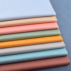 CraftsFabrics 9pcs Plain Solid Twill Fat Quarters Bundle