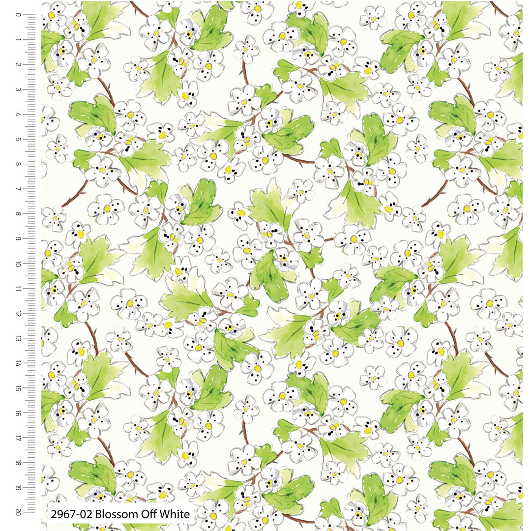 A Country Walk by Debbie Shore Fabric Organic Cotton Collectiom