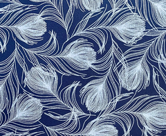 Rose & Hubble 100% Cotton Poplin Animal Designs Silky Peacock Feathers Fabric Ideal for Sewing, Quilting, Dressmaking and Patchwork