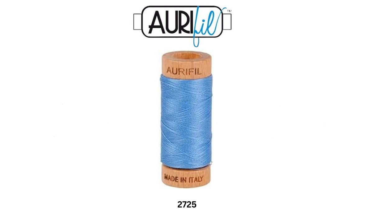 Aurifil Baumwoll-Mako-Garn, 80wt, 284 m, ideal zum Nähen, Quilten, Häkeln