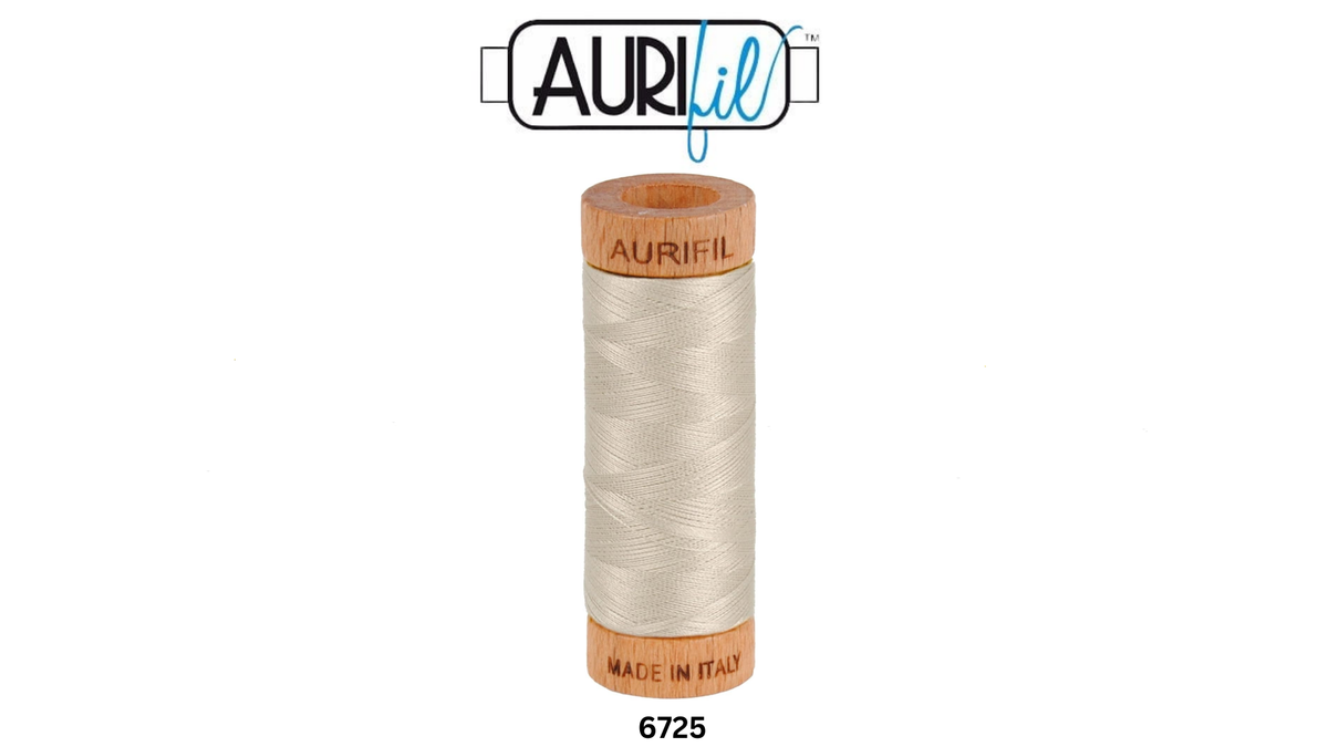 Fil Aurifil coton mako 80wt 306 yards, idéal pour la couture, le matelassage et le crochet