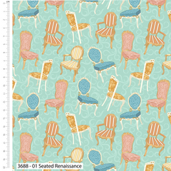 The Craft Cotton Co. Austens Library Prints 100% Cotton 112cm Wide Digitally Printed Fabric for Quilting, Arts, Crafts, DIY Projects