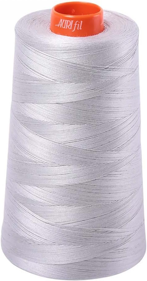 Aurifil Mako 50 Wt 100% Cotton Thread, 6,452 Yard Cone Sandstone perfect for hand and machine quilting, hand and machine piecing MK50CO