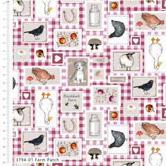 Blackbird Farm by Susan Wheeler Design 100% Cotton Fabric
