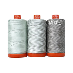 Aurifil Thread 3 Large Spools Cotton 50WT Perfect for Crafting, Quilting, and Embroidery (Frangipani)