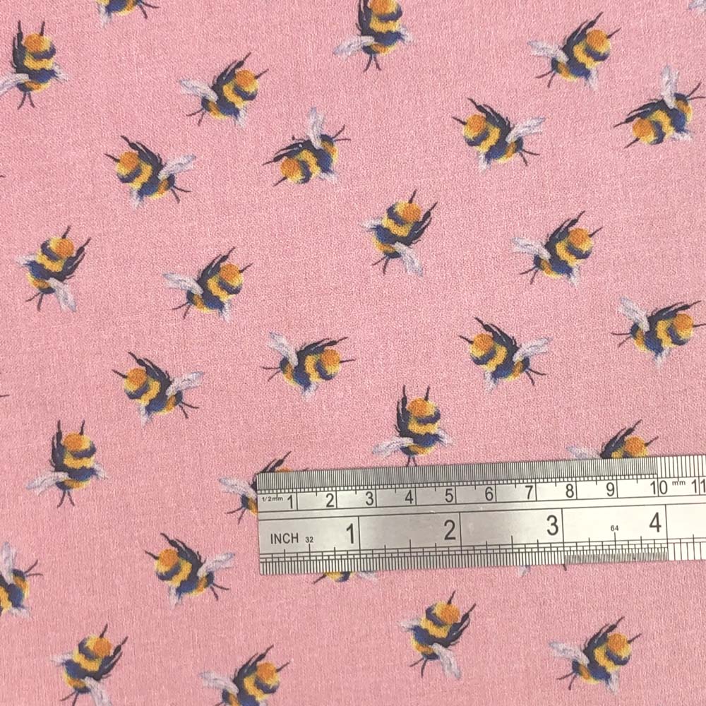 Crafty By Chatham Glyn Bumblebee Crafty Cottons Digital Printed 100% Cotton