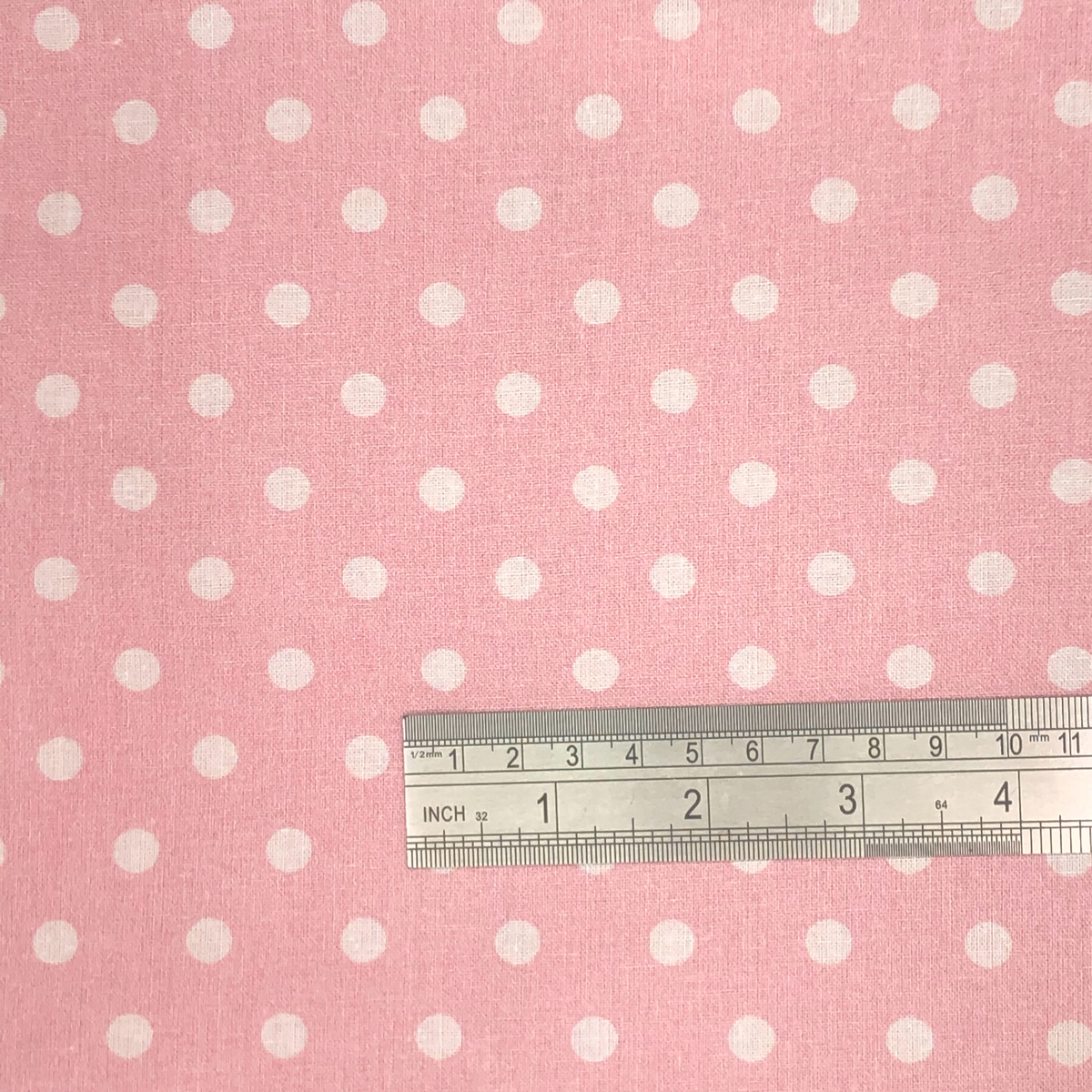 Crafty By Chatham Glyn Polka Dot Candy Pink 100% Cotton 140cm Wide Crafty Cottons Fabric For Crafting, Sewing, Dressmaking, Home Décor