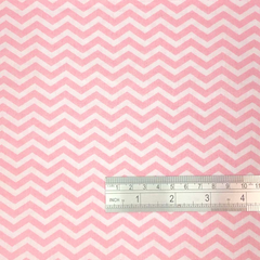 Crafty By Chatham Glyn Chevron Candy Pink 100% Cotton 140cm Wide Crafty Cottons Fabric For Crafting, Sewing, Dressmaking, Home Décor