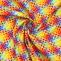 Crafty By Chatham Glyn Rainbow Crafty Cottons Digital Printed 100% Cotton