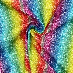 Crafty By Chatham Glyn Rainbow Glitter Print 100% Cotton 140cm Wide Crafty Cottons Fabric For Crafting, Sewing, Dressmaking, Home Décor