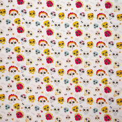 Crafty By Chatham Skulls Print 100% Cotton 140cm Wide Crafty Cottons Fabric For Crafting, Sewing, Dressmaking, Home Décor